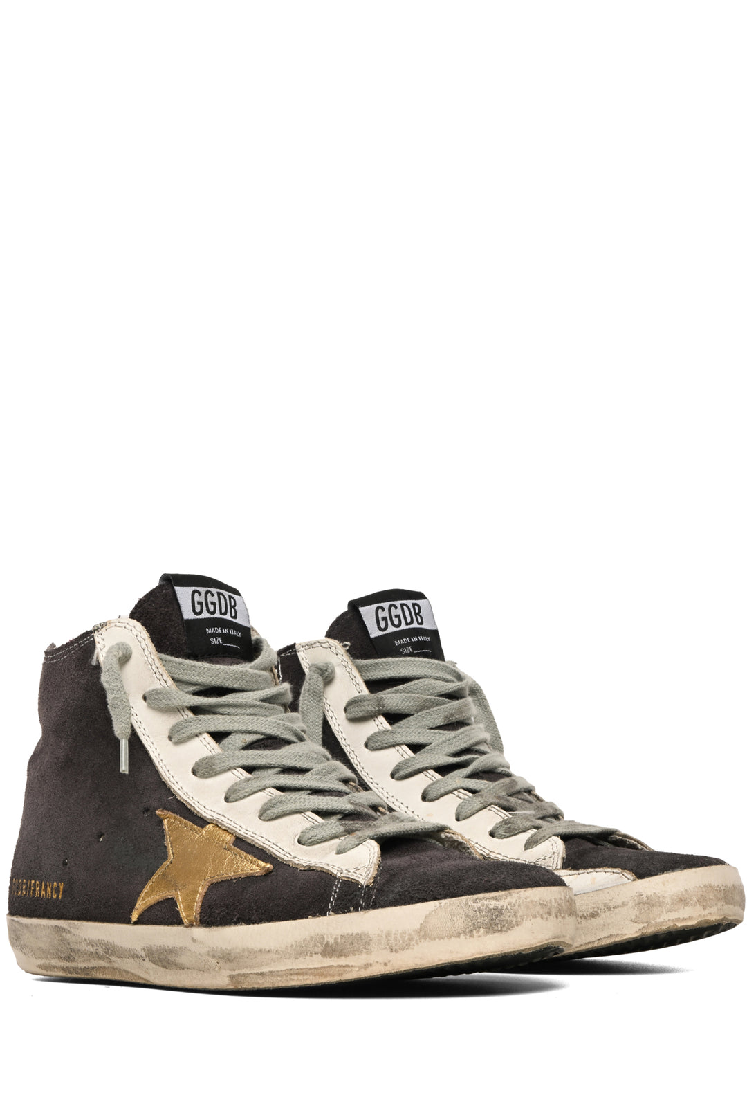 Golden Goose Size 37 Suede Francy Gold Star Sneaker