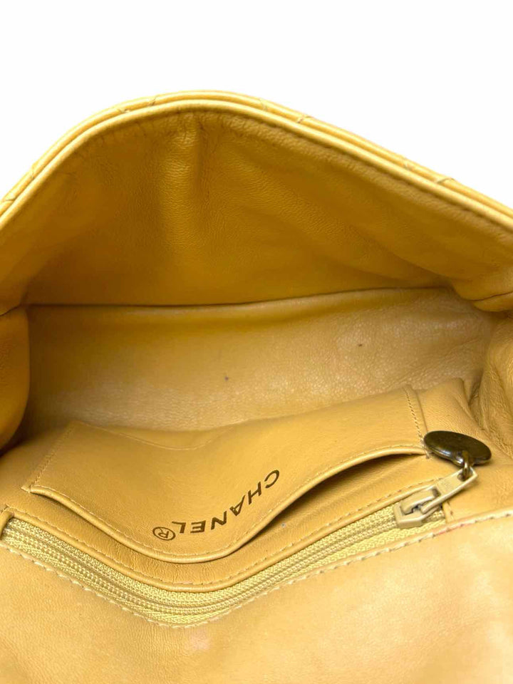 Chanel Small Resin Chain Leather Flap Purse