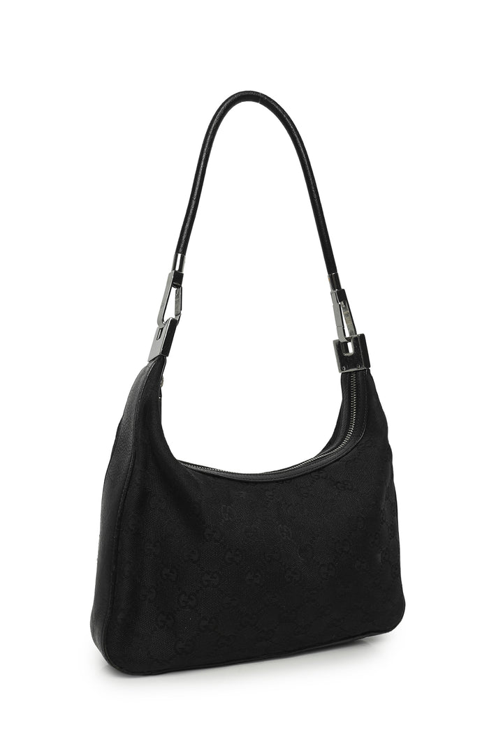 Gucci Vintage GG Canvas Hobo Shoulder Bag