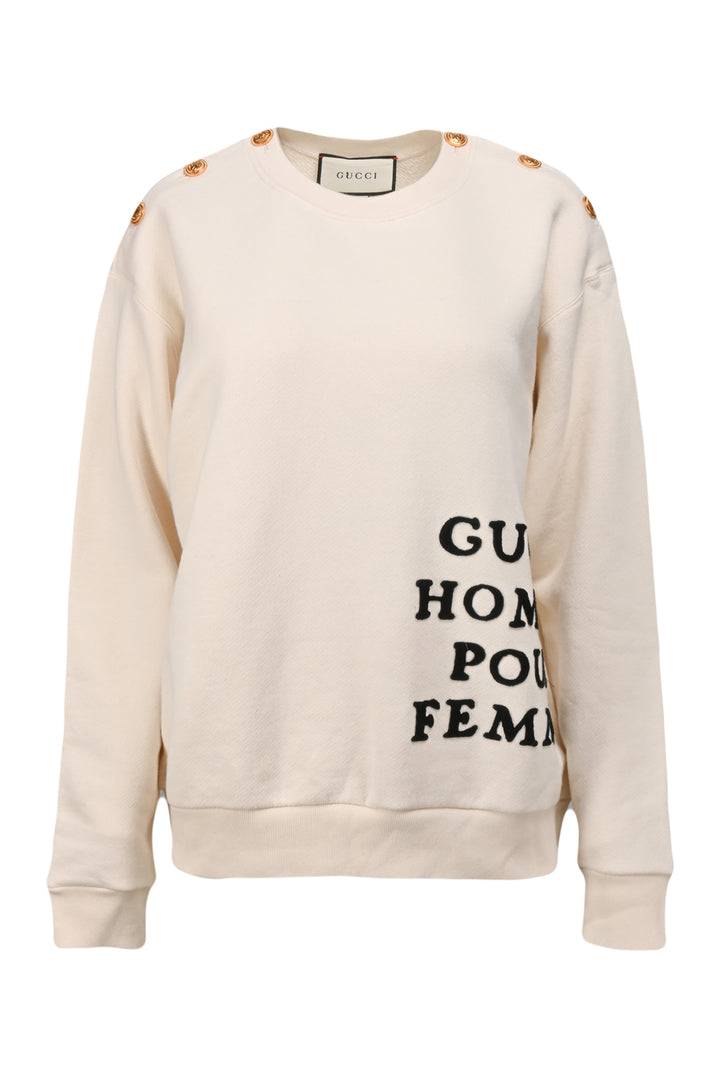 Gucci Size S Homme Pour Femme Sweatshirt