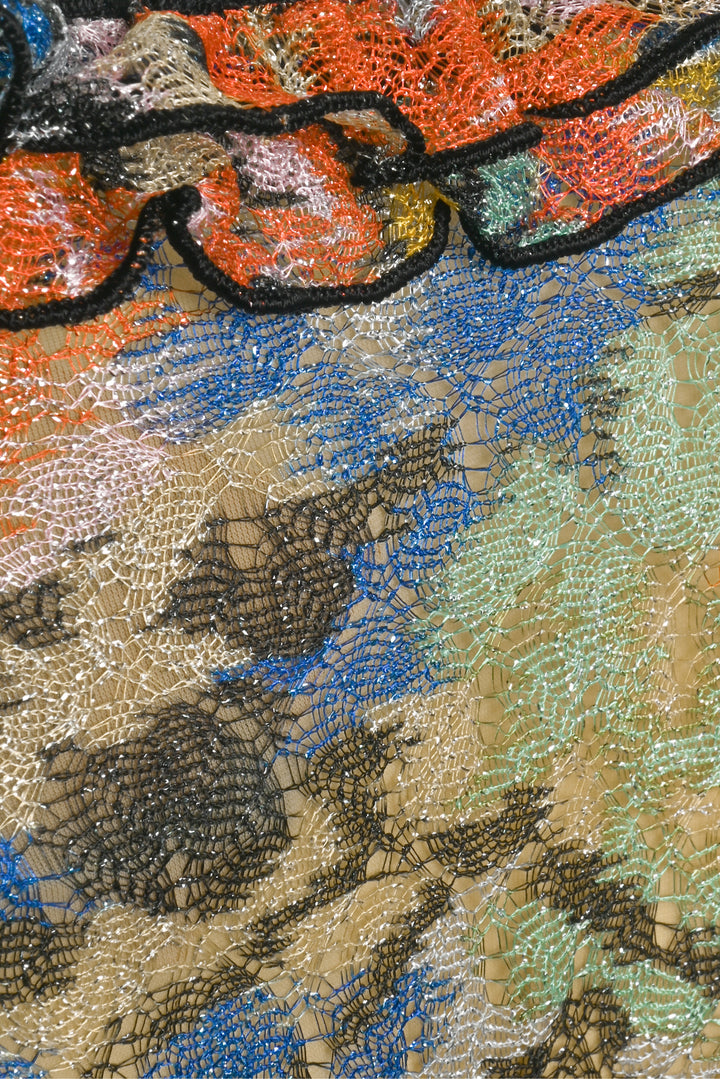 Missoni Mare Size 4 Multi-colour Ruffle Bikini Top & Bottom Swimsuit