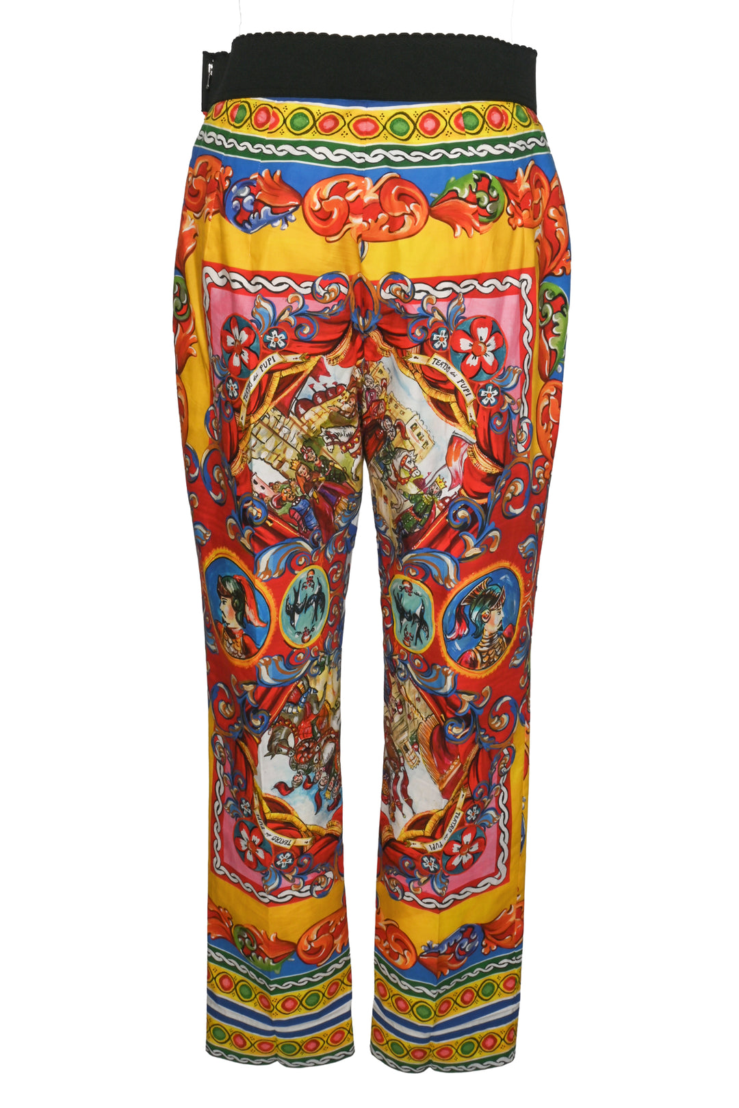 Dolce & Gabbana Size 42 Teatro Dei Pupi Pattern Pants