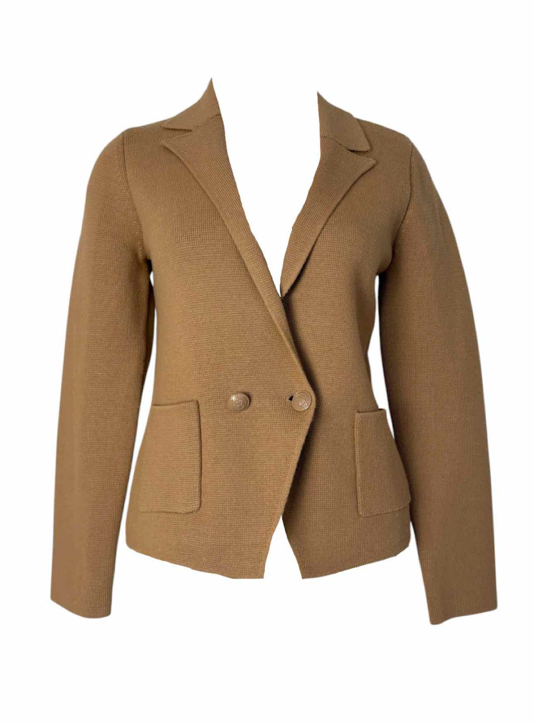 L'Agence Size M Cotton Blend Double Breasted Cardigan