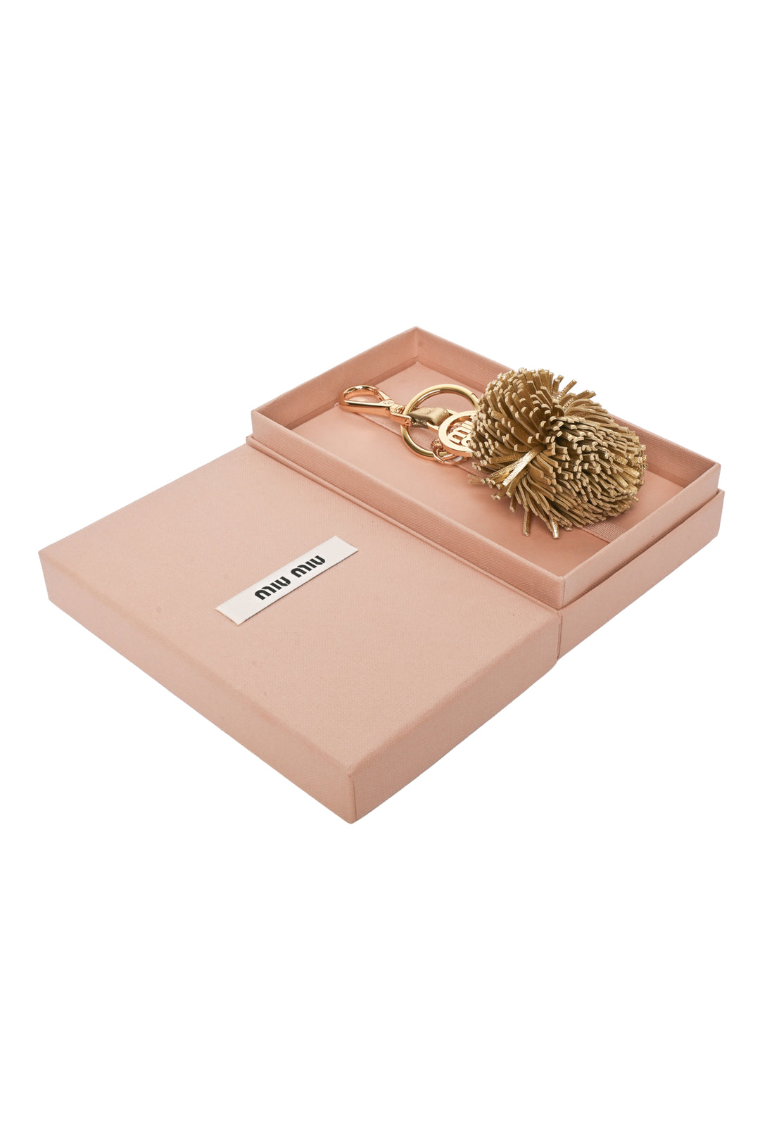 Miu Miu Charms & Pom Pom Keychain