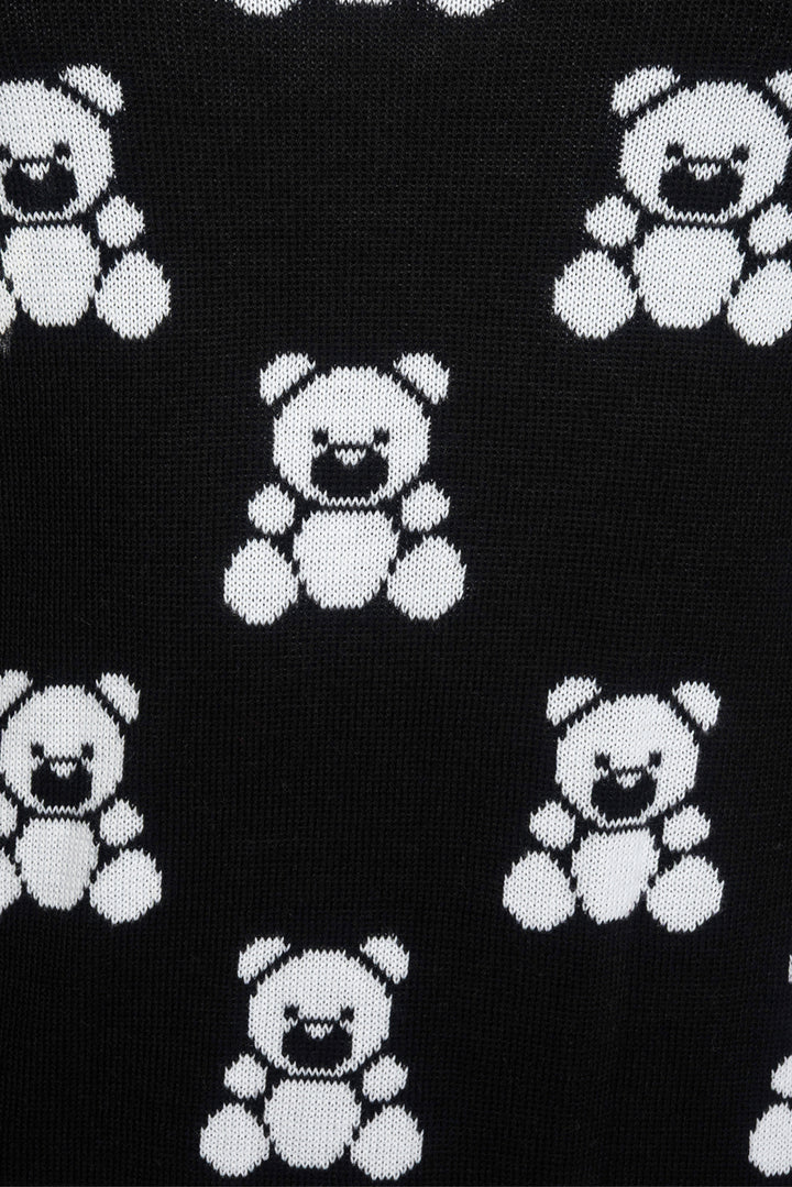 Moschino Size 6 Teddy Print Dress