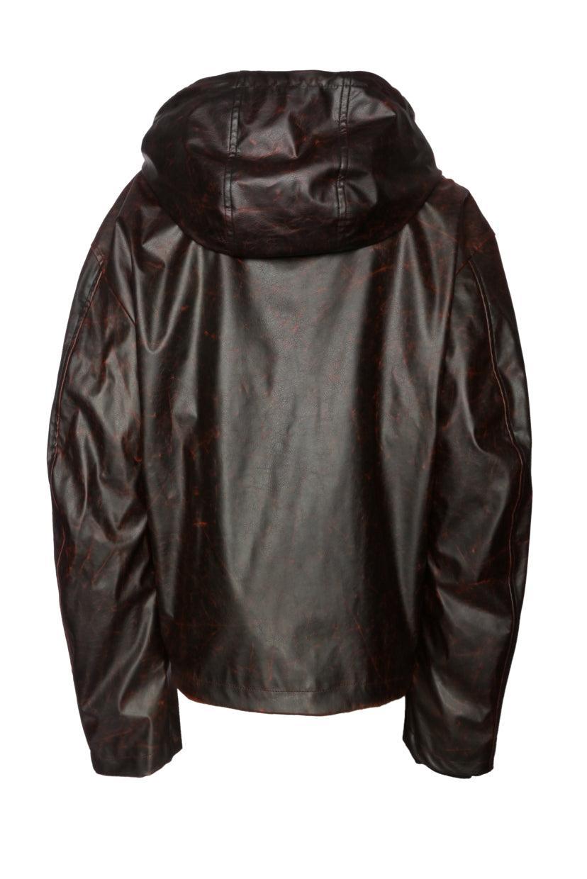 Diesel Size 50 Men's J-Ram Faux Leather Jacket