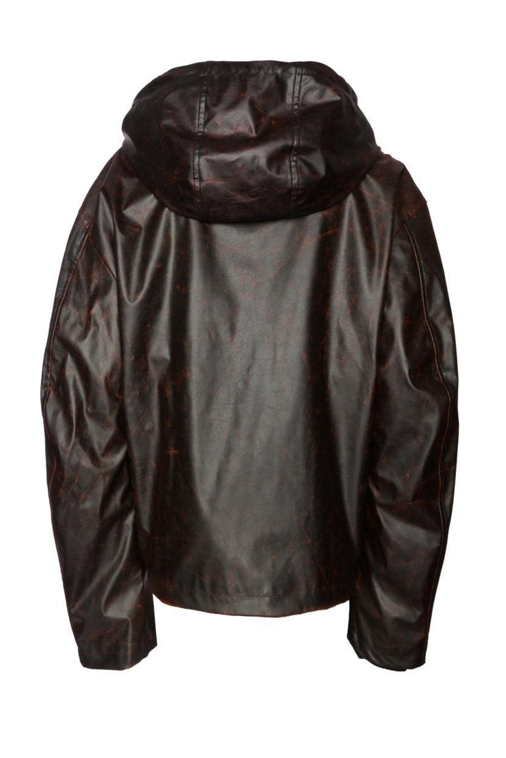 Diesel Size 50 Men's J-Ram Faux Leather Jacket