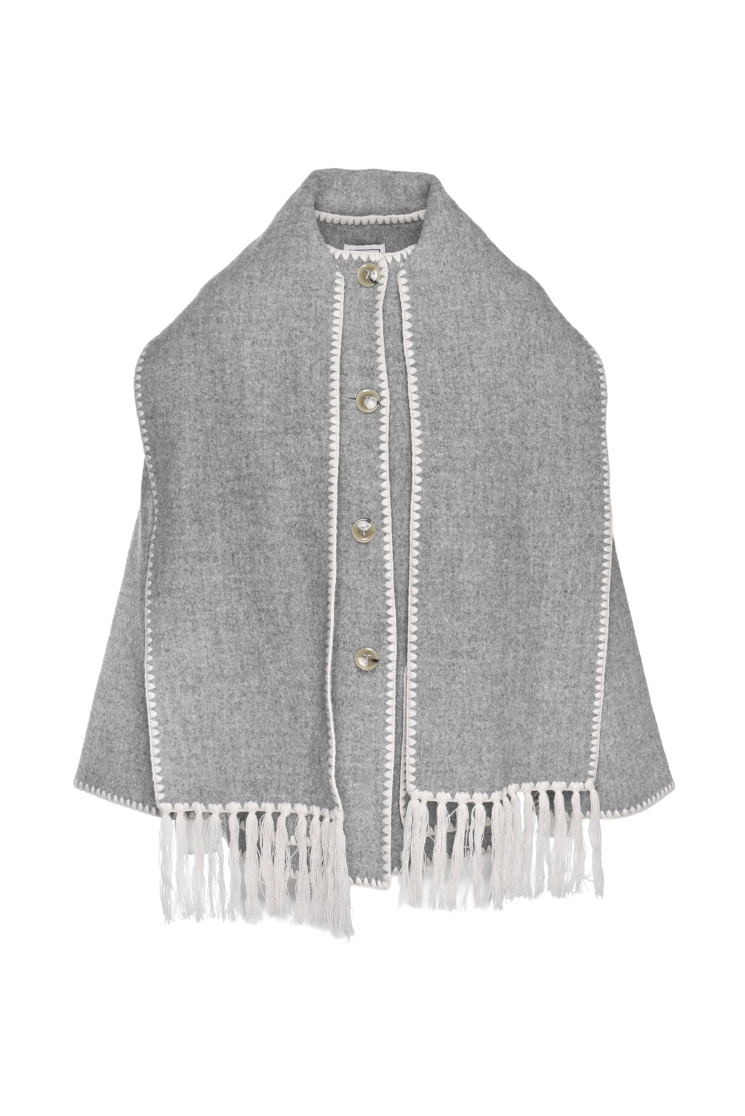 Toteme Size 34 Embroidered scarf jacket