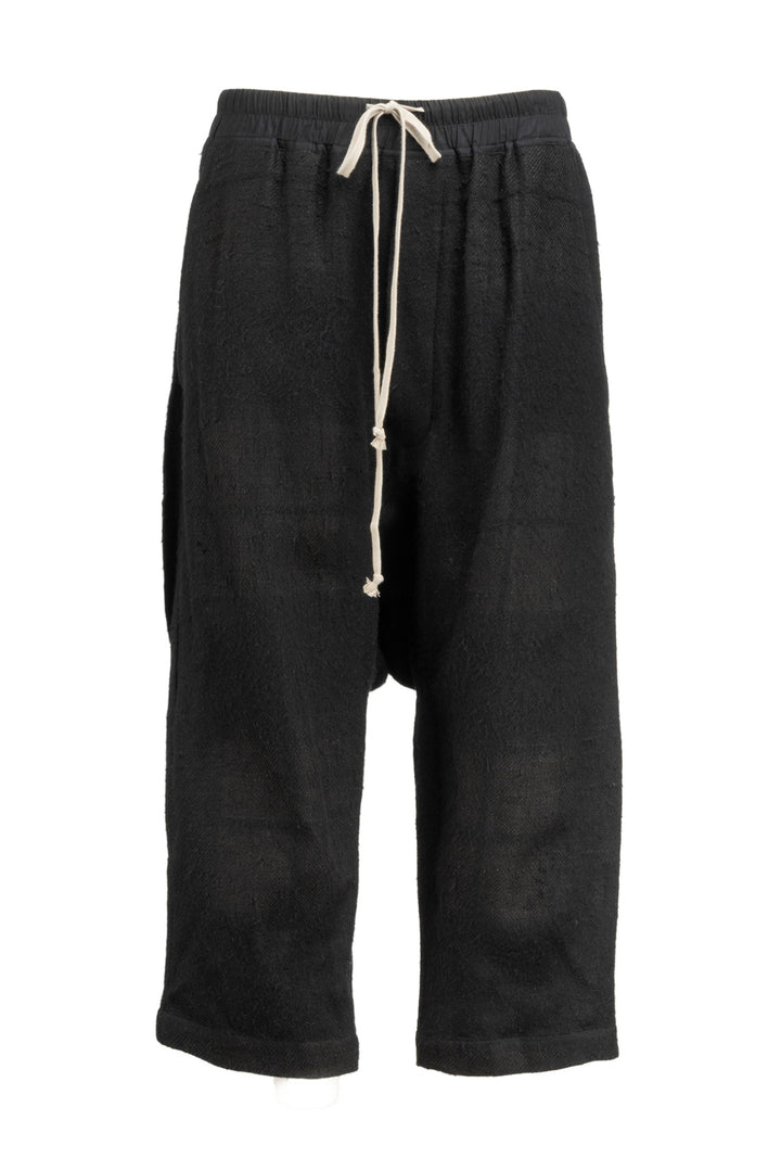 Rick Owens Size 42 Men's Drawstring Cropped Linen Blend Pants