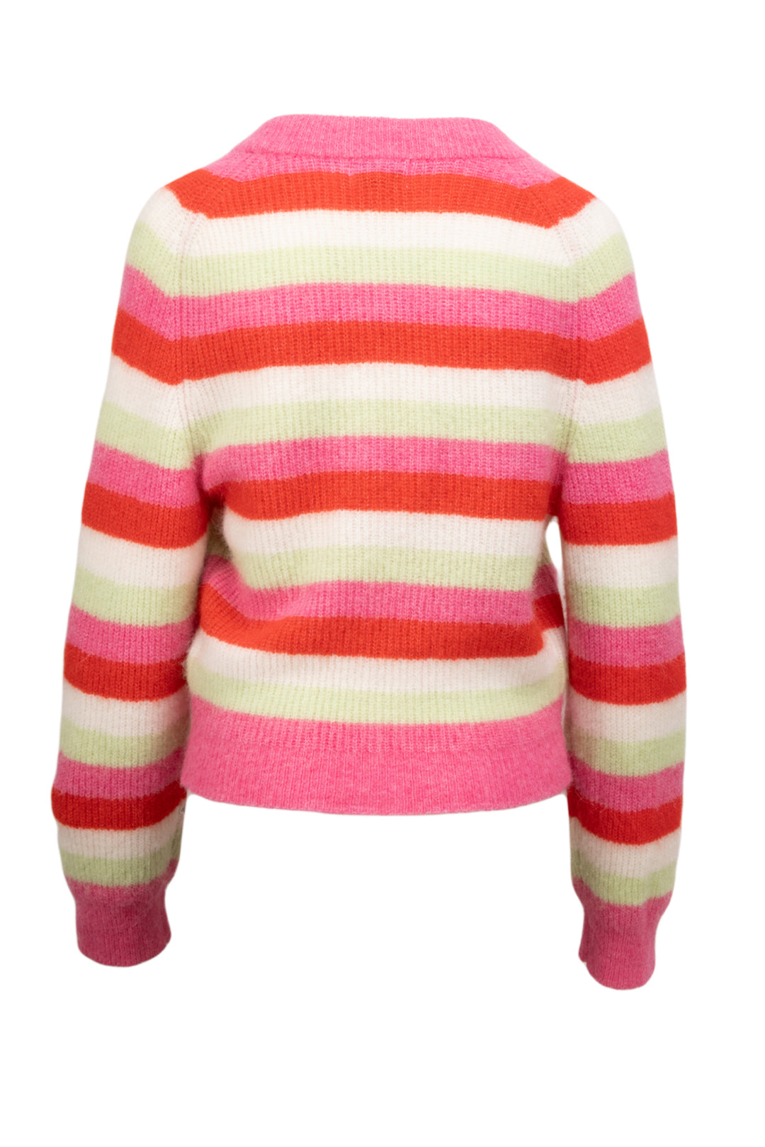 Ganni Size S Striped Soft Knit Cardigan