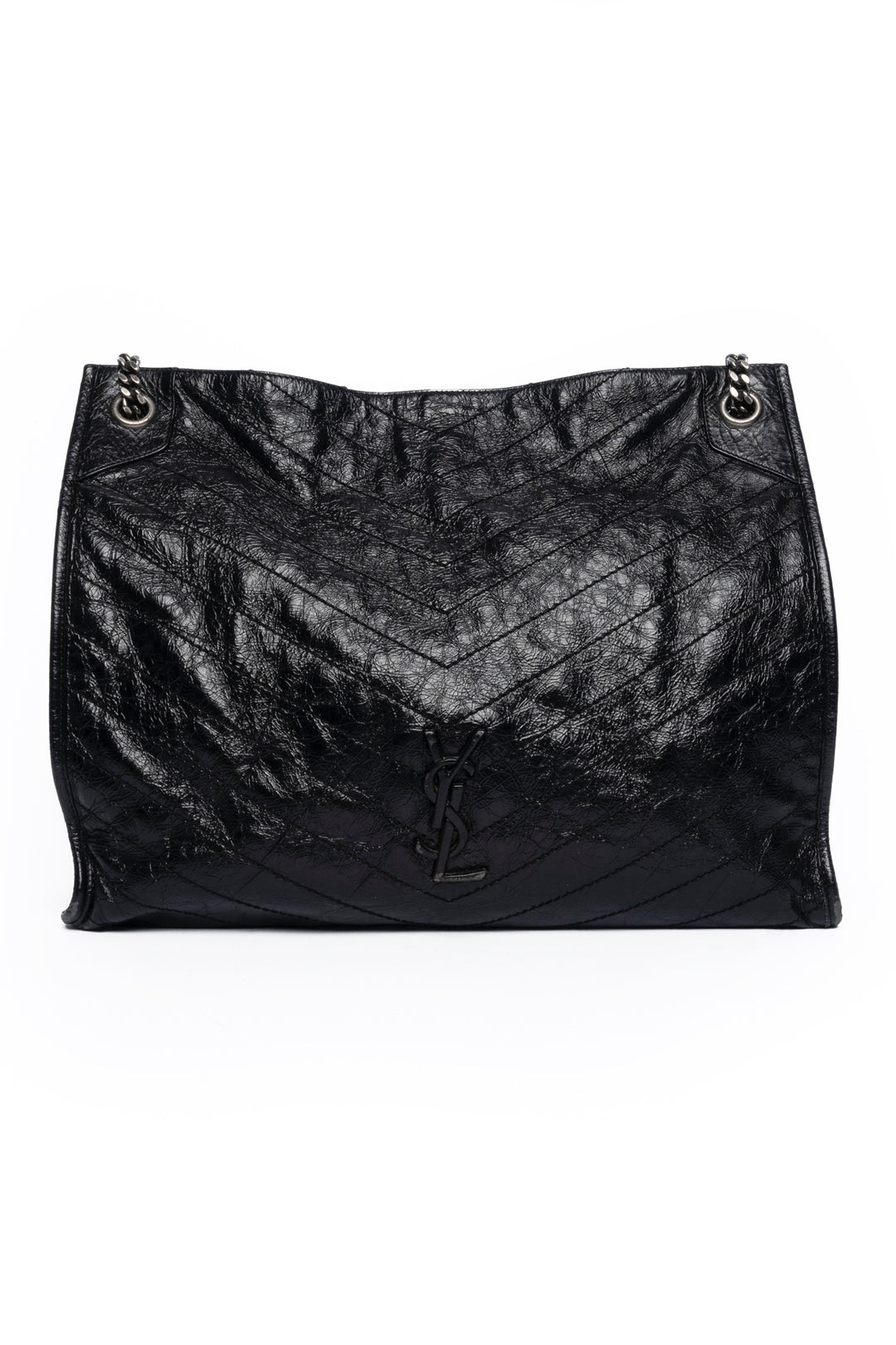 Yves Saint Laurent Crinkled Leather Niki Tote