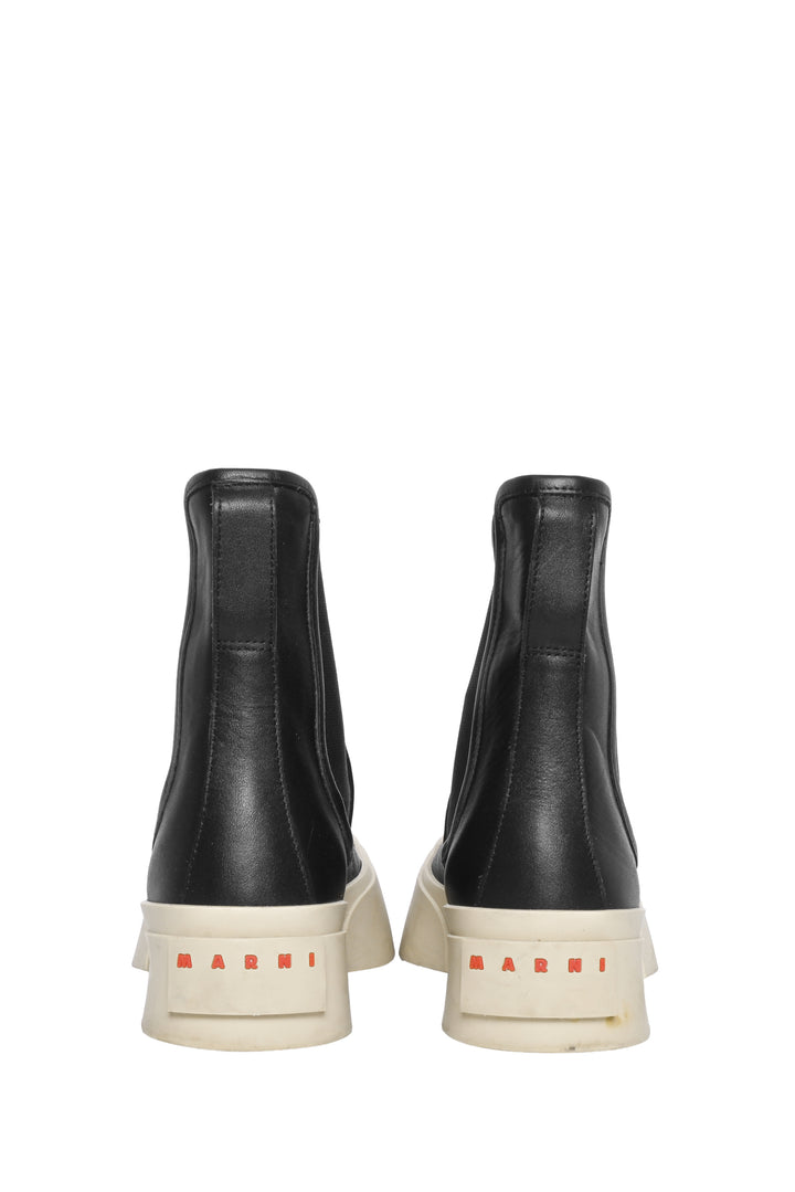 Marni Size 37 Pablo Leather Chelsea Ankle Boots