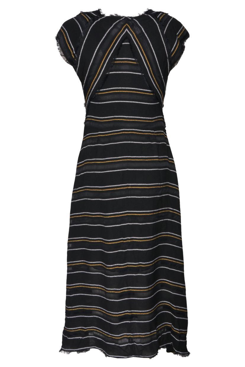 Proenza Schouler Size 10 Striped Knot Detail Dress