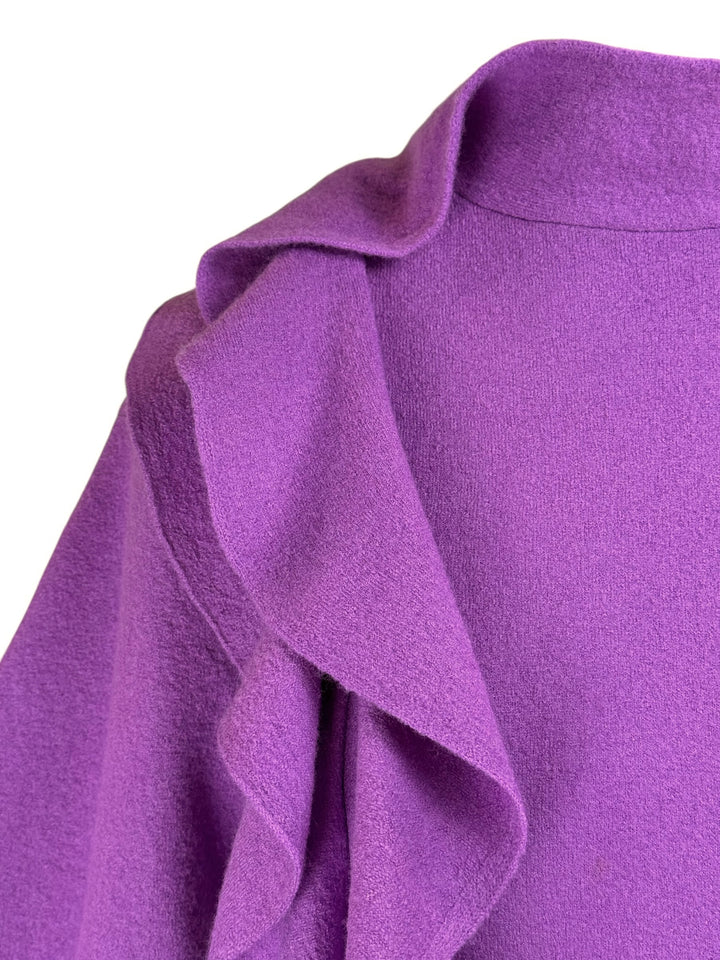 Ulla Johnson Size M Corinna Ruffled Wool Pullover Sweater