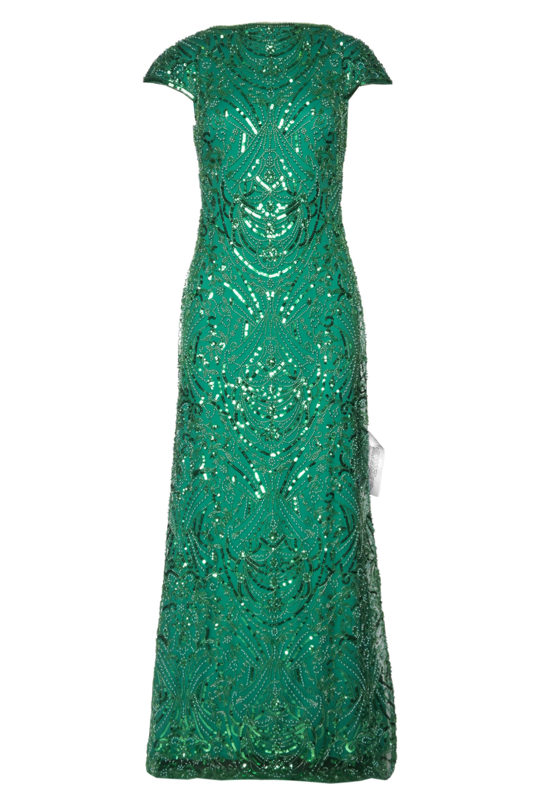 Tadashi Shoji Size 2 Cap Sleeve Beaded Gown