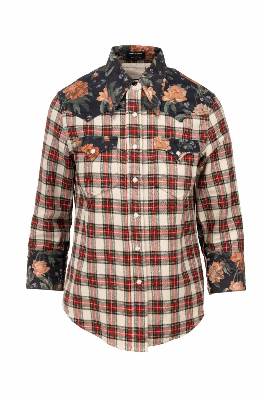 R13 Size XS Exaggerated Collar Cowboy Shirt