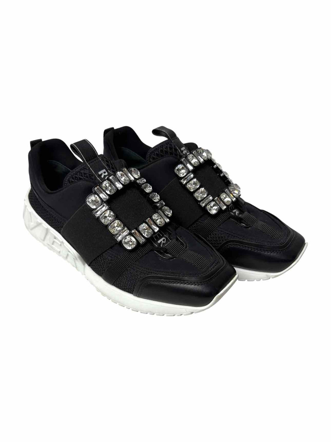 Roger Vivier Crsytal Embellished Buckle Size 40 Sneaker