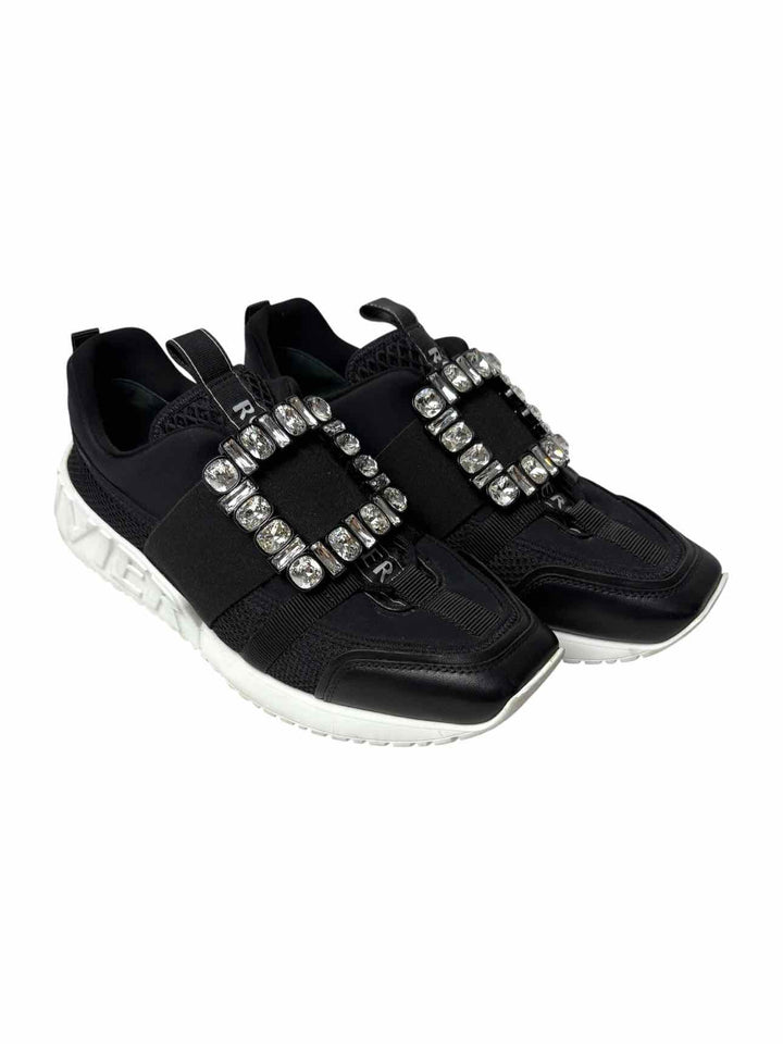 Roger Vivier Crsytal Embellished Buckle Size 40 Sneaker