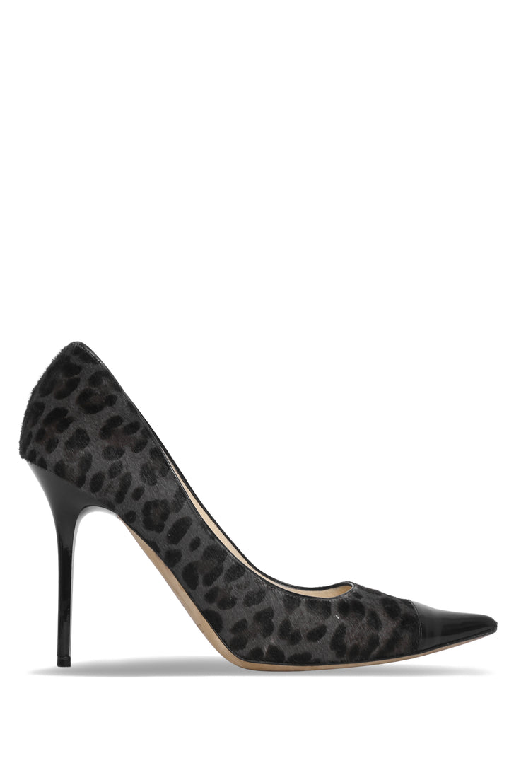 Jimmy Choo Size 37 Leopard Print Pony Hair Pumps