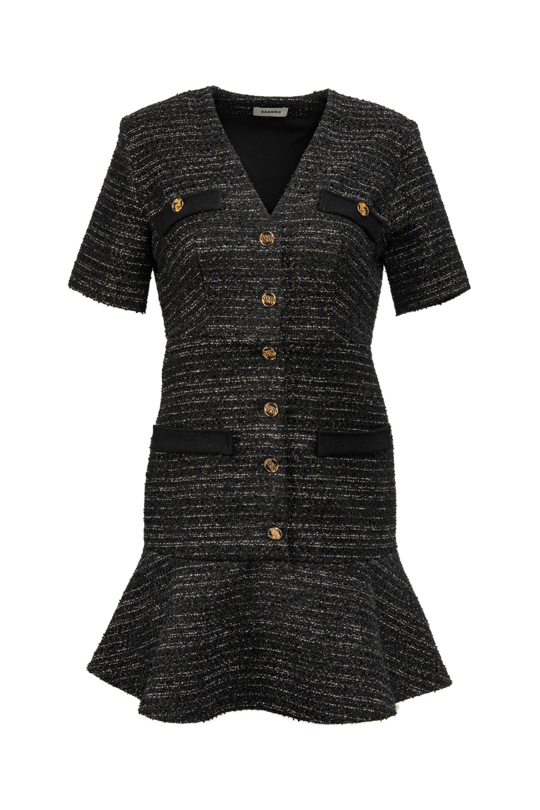 Sandro Size 2 Gwendoline Tweed Mini Dress