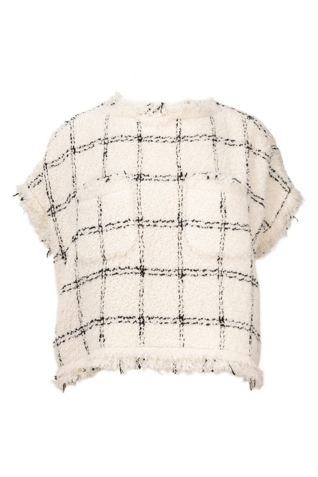 Sacai Size 1 Tweed Poncho Tops