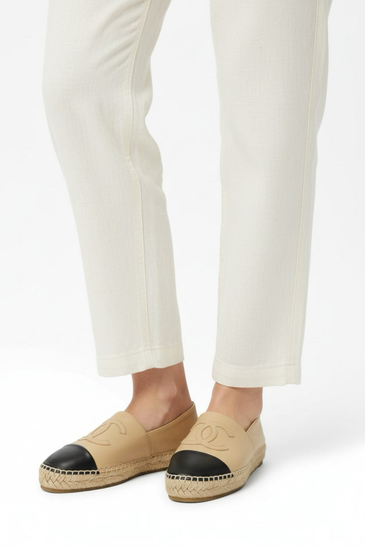 Chanel Size 36 Lambskin CC Espadrilles