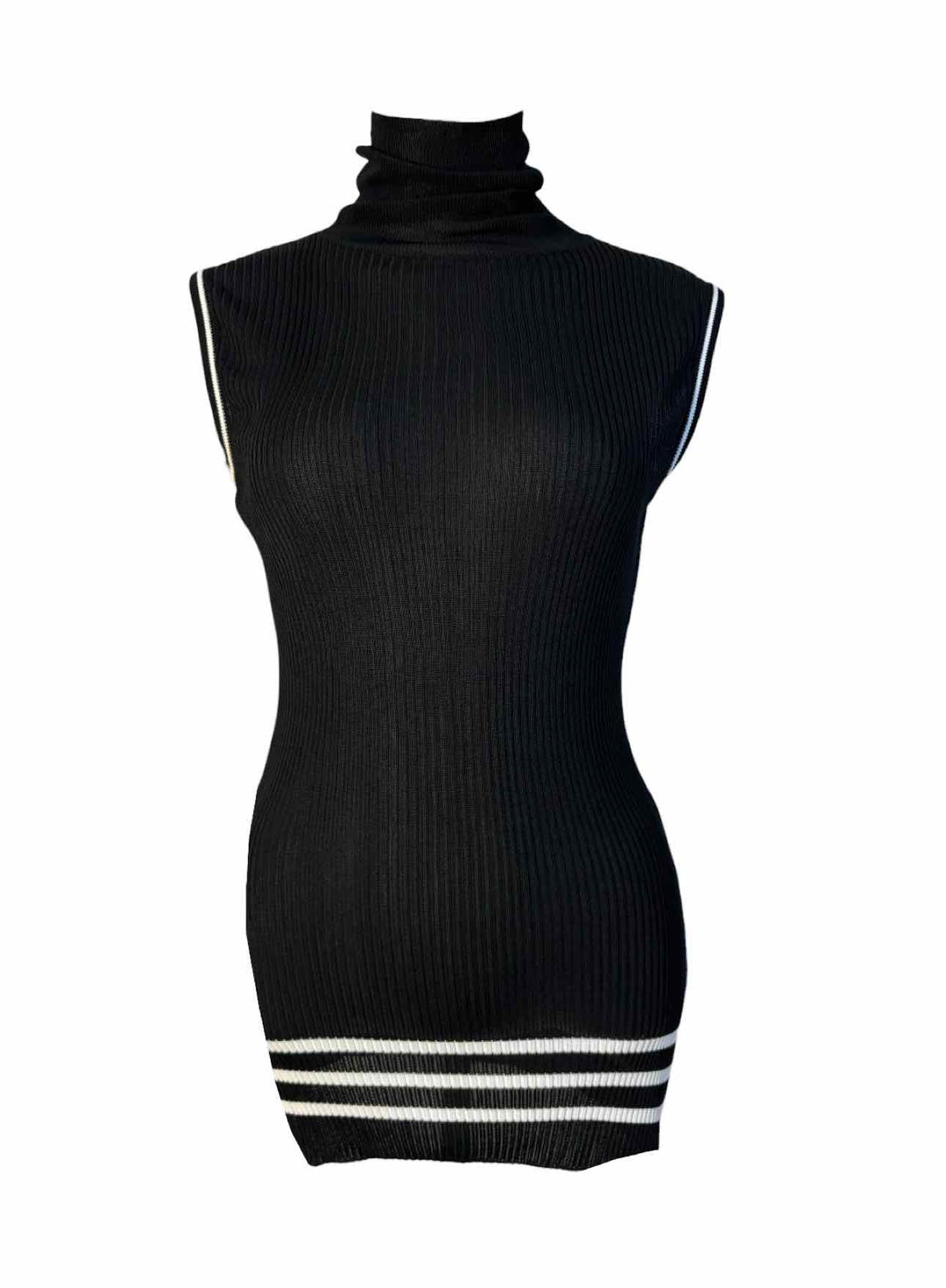 Dolce & Gabbana Size 44 Sleeveless Ribbed Sweater Set