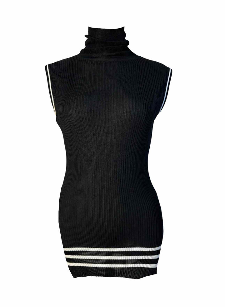 Dolce & Gabbana Size 44 Sleeveless Ribbed Sweater Set