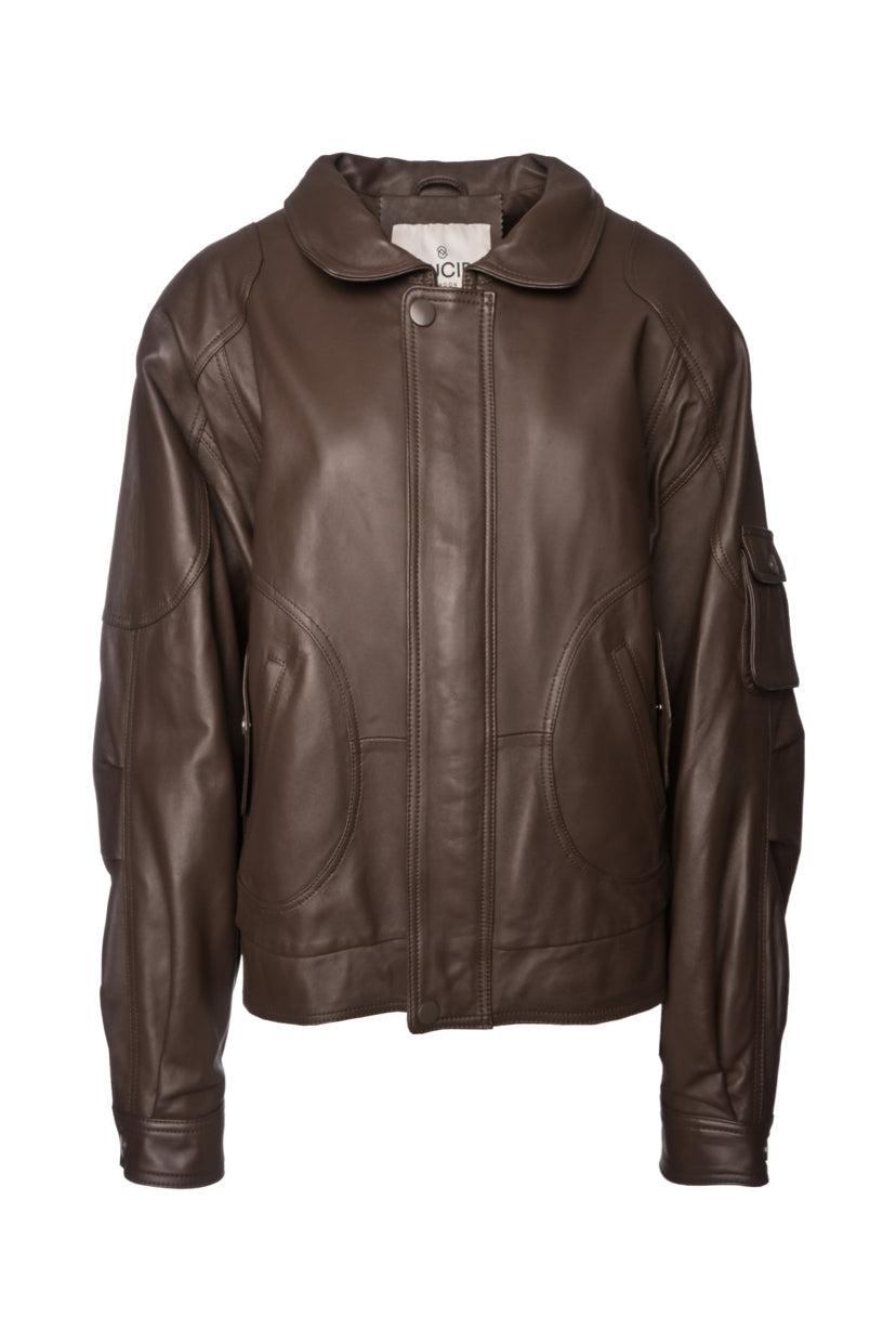 Ducie London Size L Sheepskin Leather Jacket