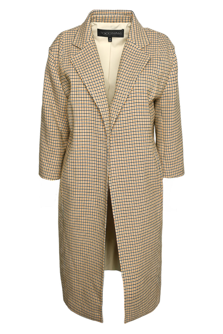 Toccin (NY) Size S Plaid Coat