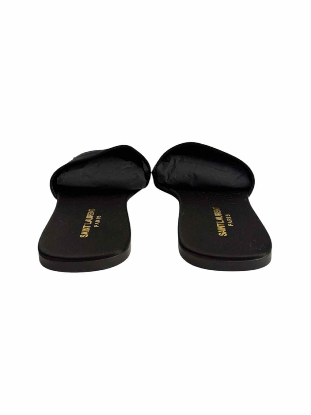 Saint Laurent Size 42 Men's Carlyle Silk Satin Crepe Slide Sandals