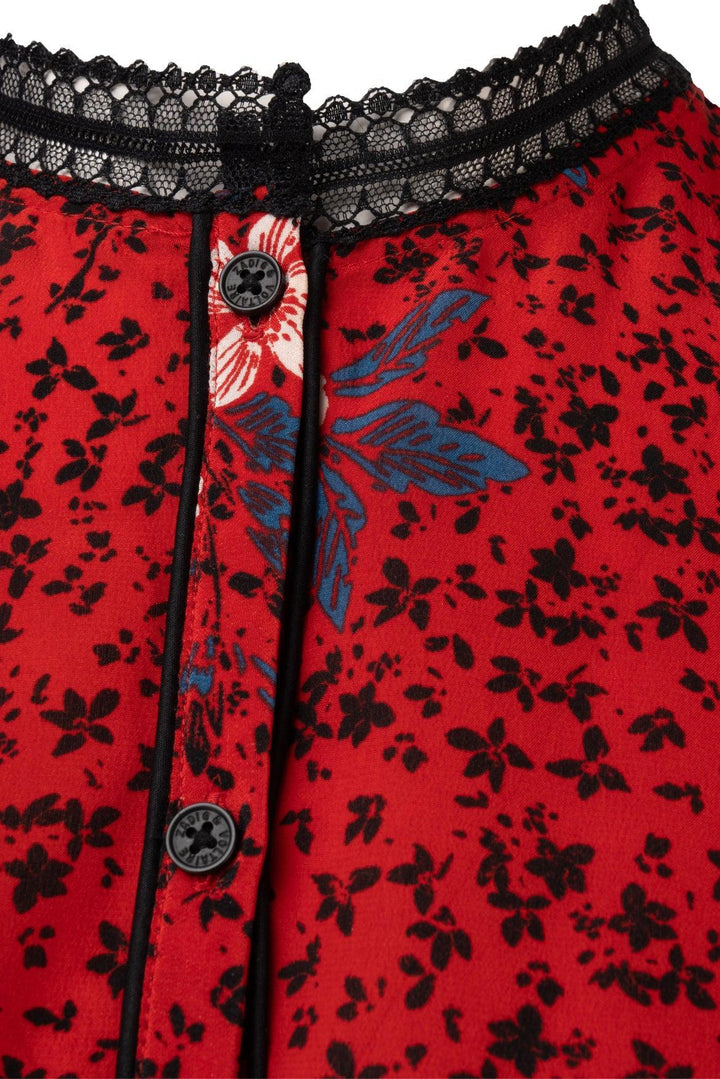 Zadig & Voltaire Size S Ruti Pensee Double Floral Silk Dress