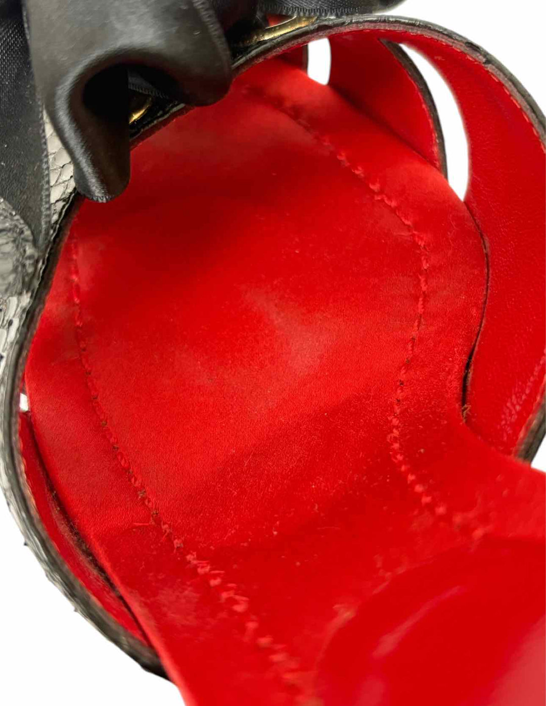 Dolce & Gabbana Size 37 Snakeskin Leather Sandals