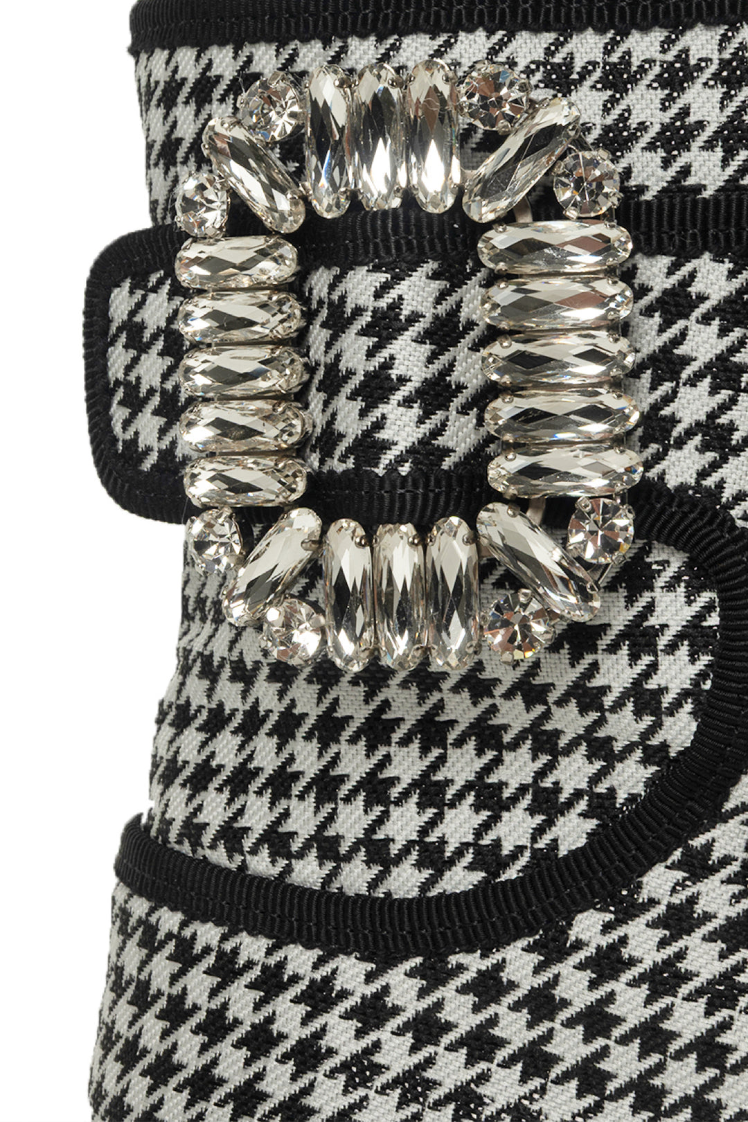 Roger Vivier Size 35 Viv Ranger Houndstooth Ankle Boots