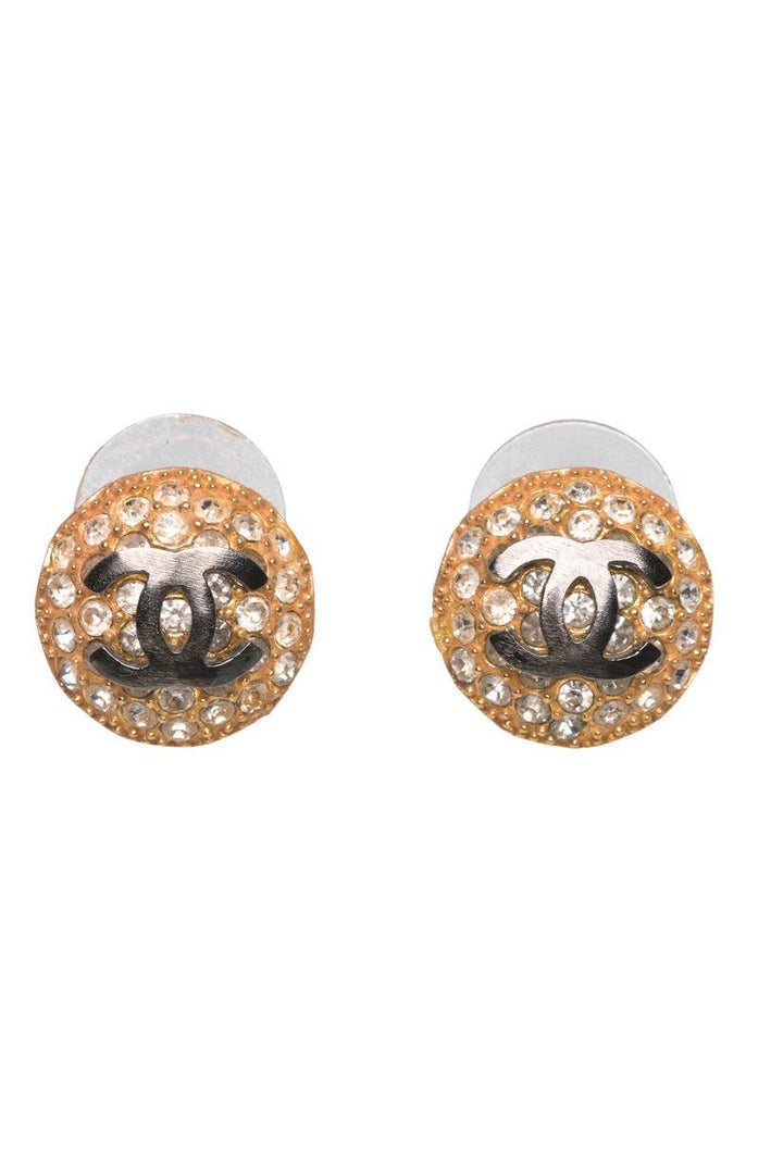 Chanel 2020 CC Round Stud Earrings