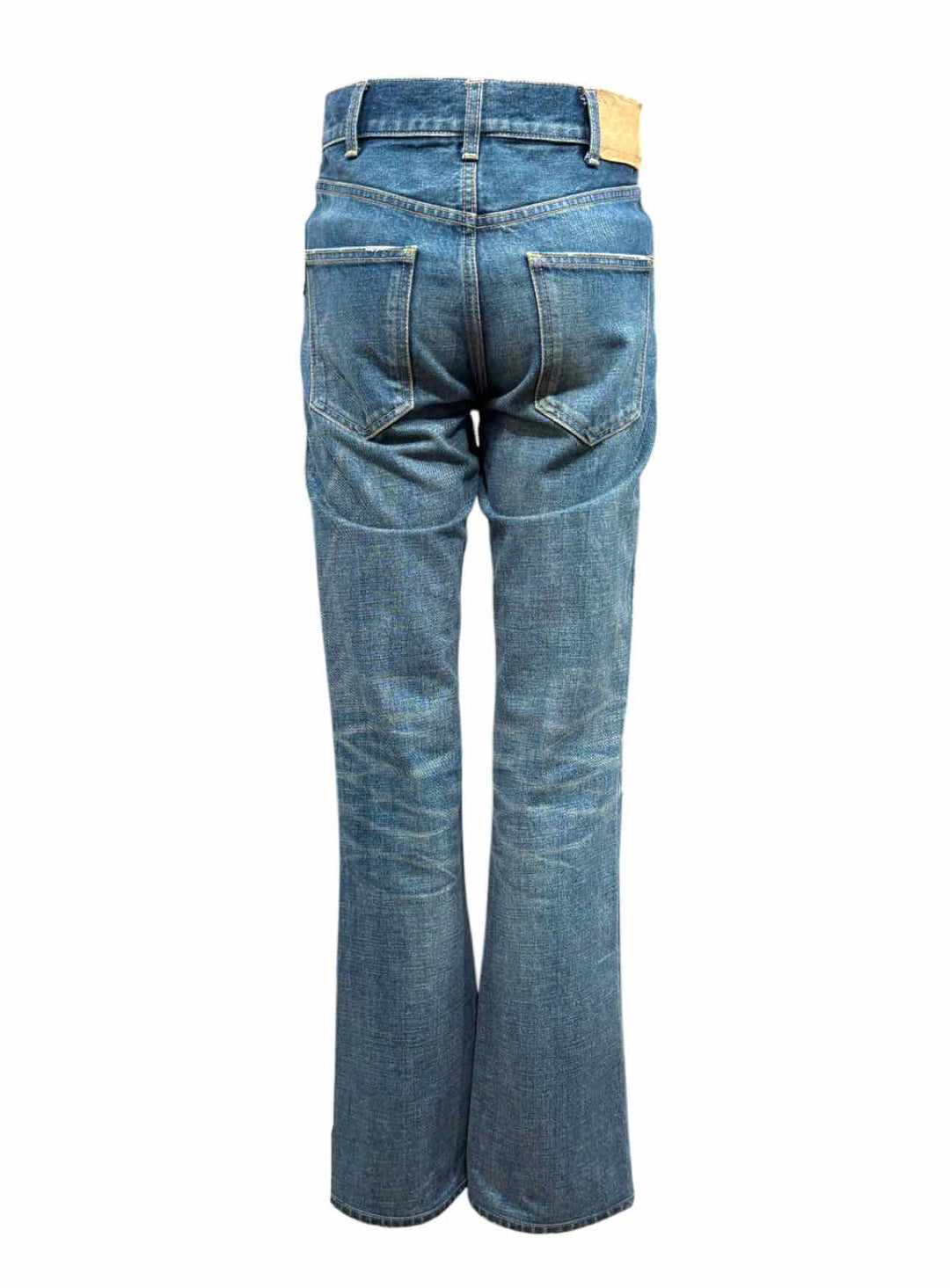 Celine Size 25 Distressed Straight Leg Jeans