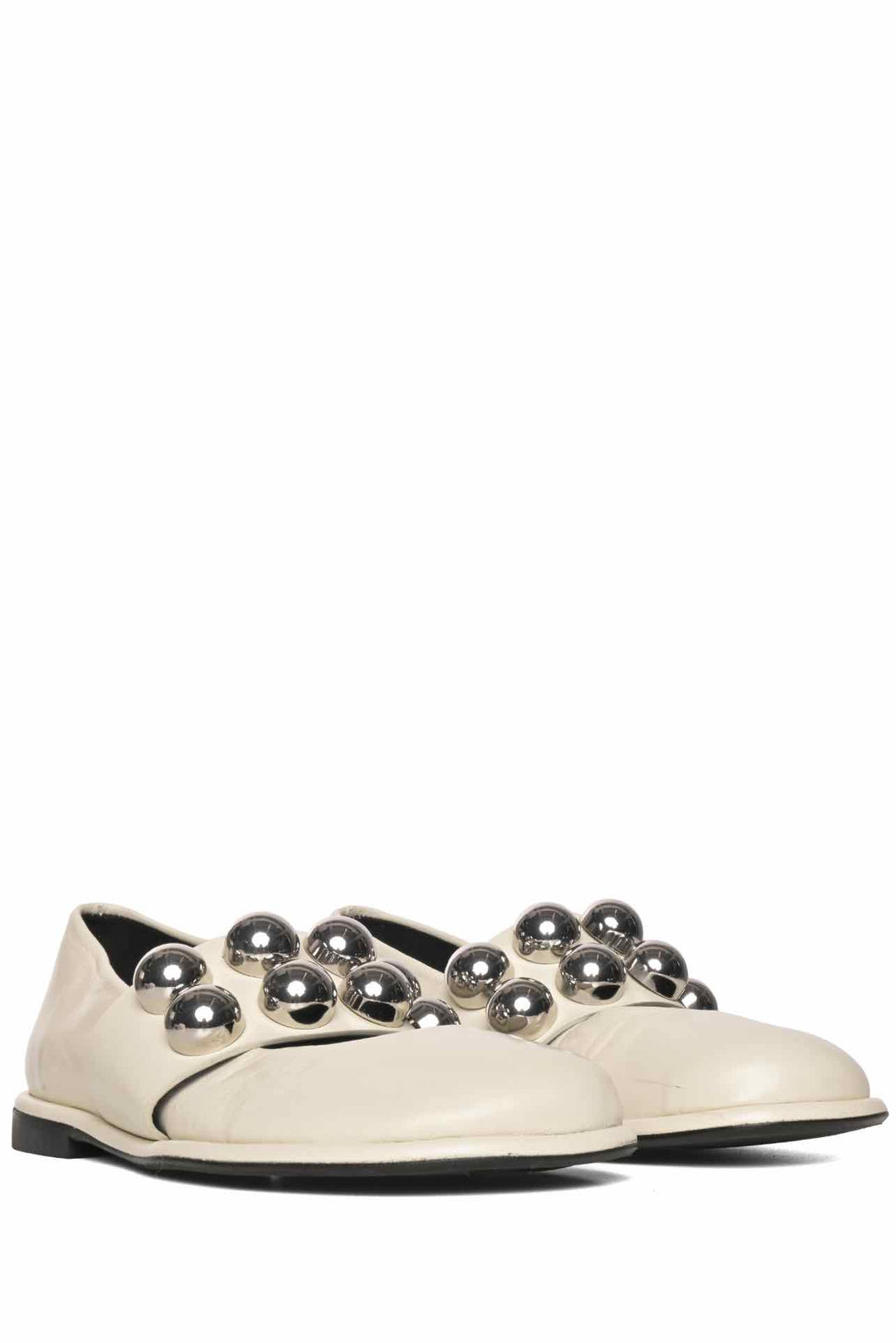 ME+EM Size 38 Oversized Stud Ballerina Flats