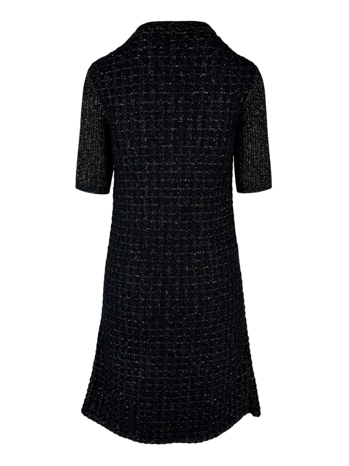Chanel Size 36 2017 Sparkle Lurex Tweed Knee Length Dress