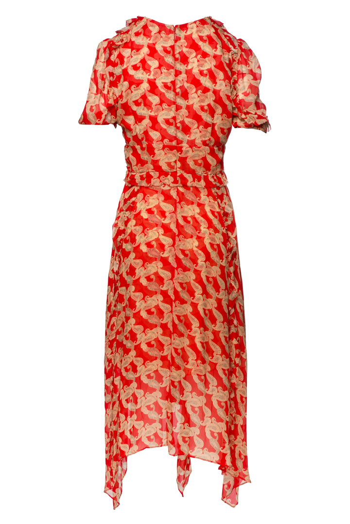 The Kooples Size 2 Paisley Midi Dress