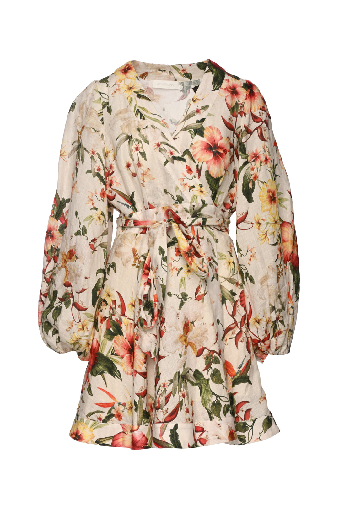 Zimmermann Size 3 Lexi Wrap Mini Dress
