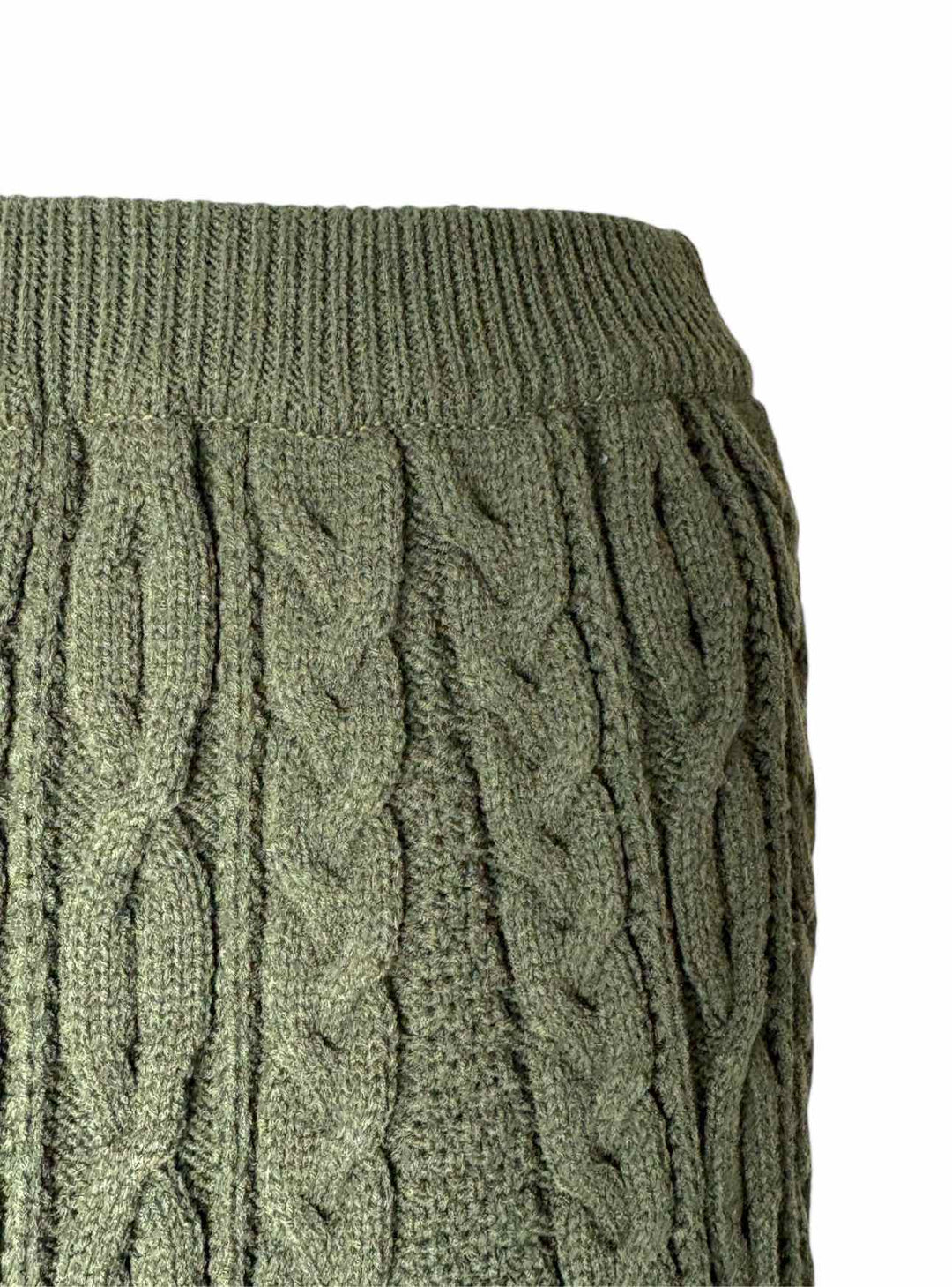 Y's Size 2 Cableknit Distressed Knit Skirt