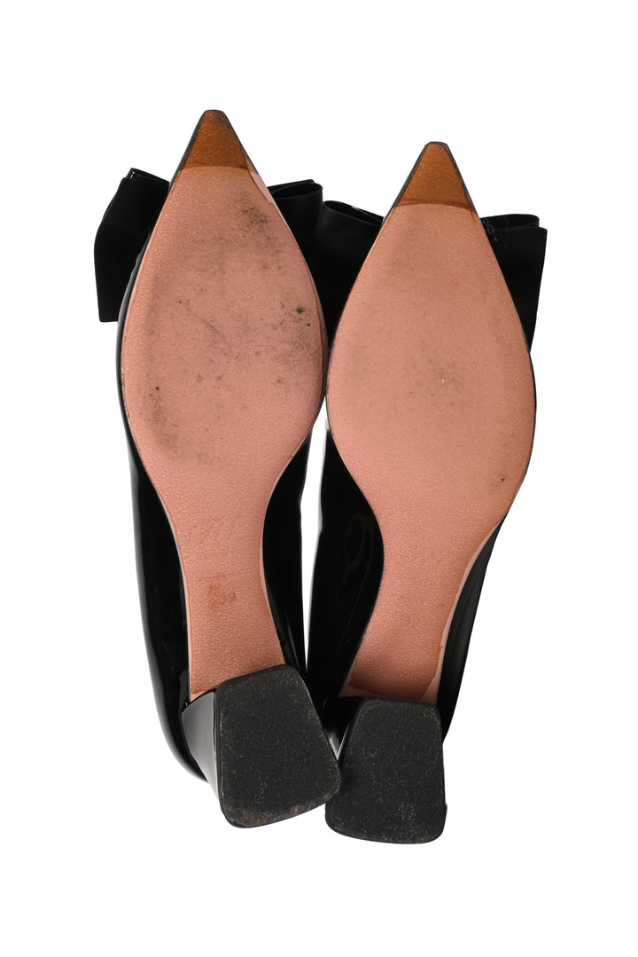 Roger Vivier Size 39 Patent Leather Jewel Bow Pumps