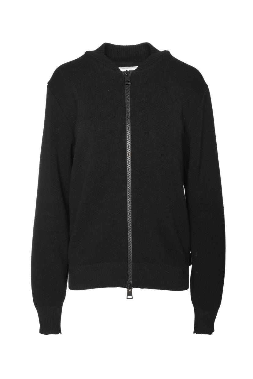 Ami Size M Men's Zip Up Crewneck Sweater