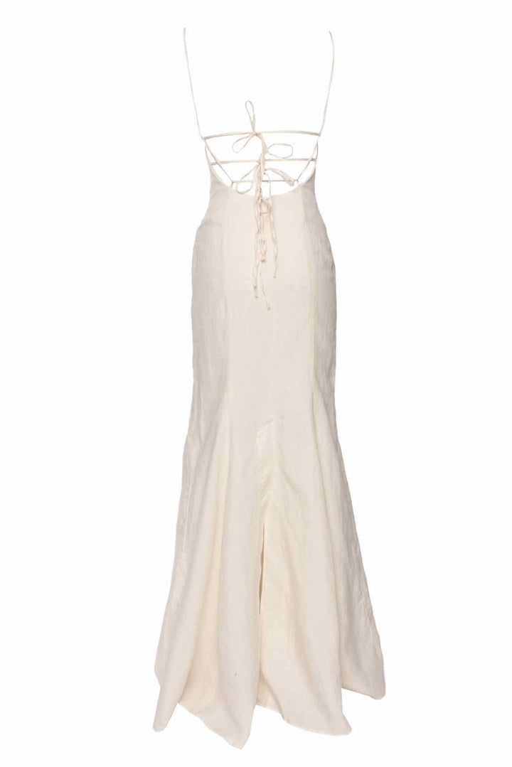 Jacquemus Size 36 L'Amour Camargue Linen Maxi Dress