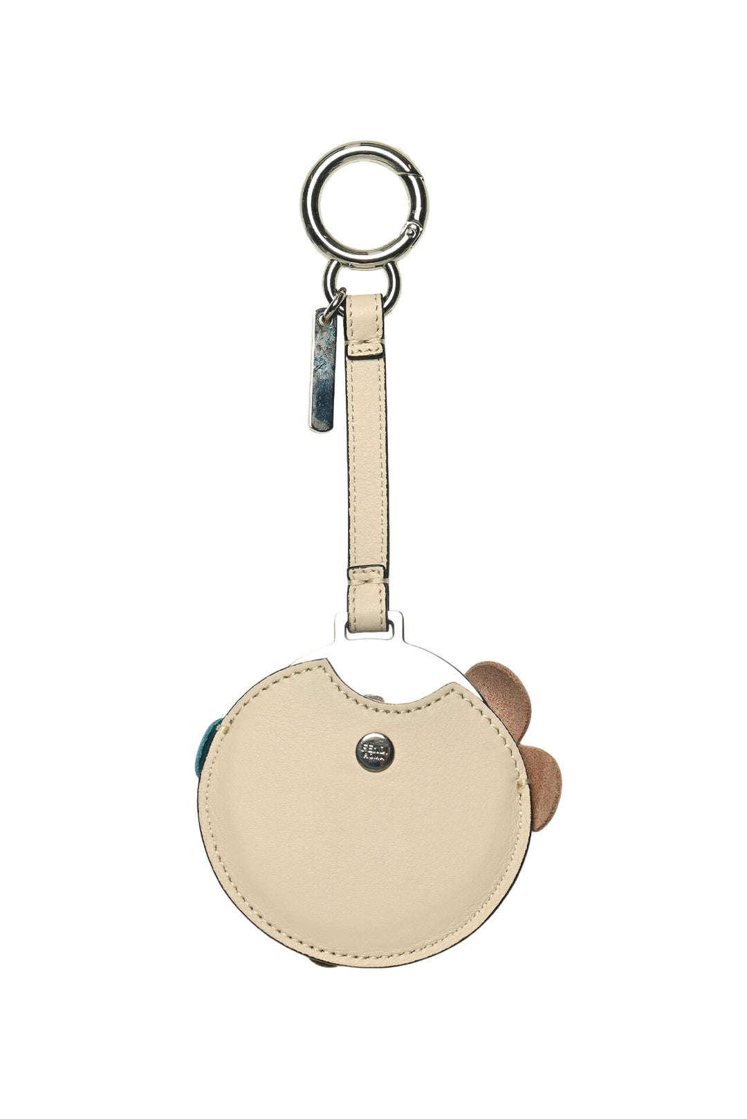 Fendi Leather Flower Applique Mirror Bag Charm