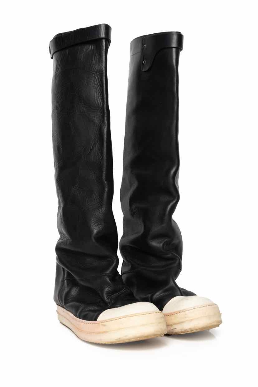 Mens Shoe Size 45 Rick Owens Men's Elephant Oversized Leather Boots