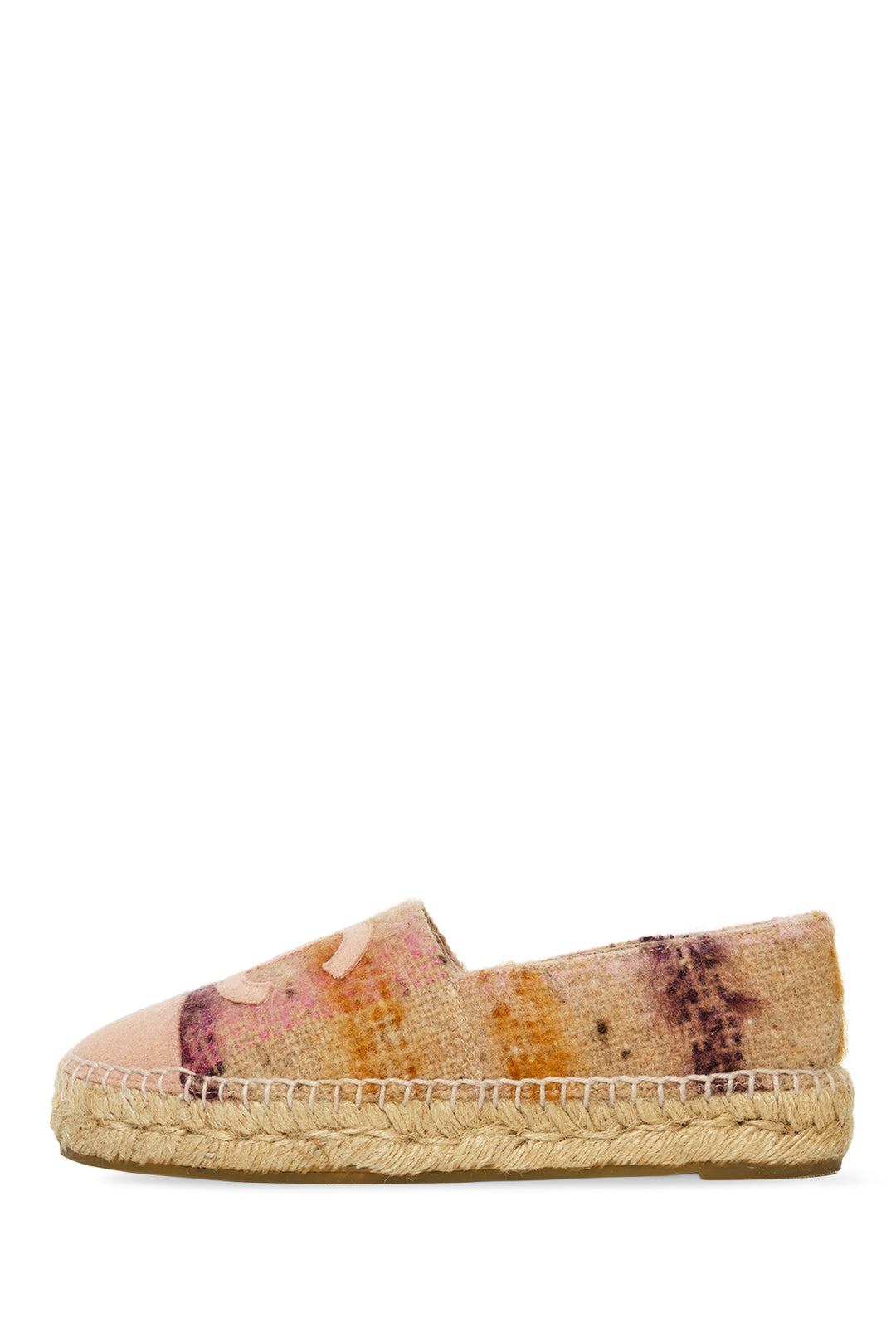 Chanel Size 35 Tweed Cap Toe CC Espadrilles
