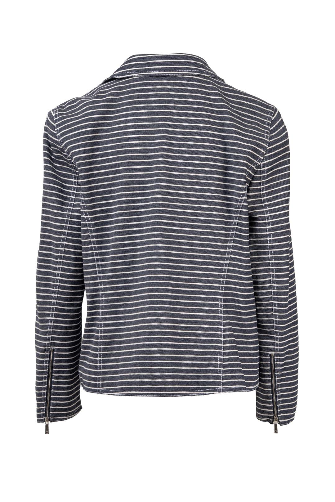 Lafayette 148 Size 16 Striped Moto Jacket