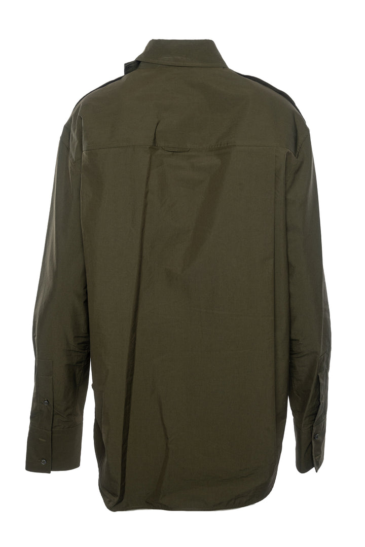 Valentino Size 42 Men's Cotton Cut Out Shirt Long Sleeve