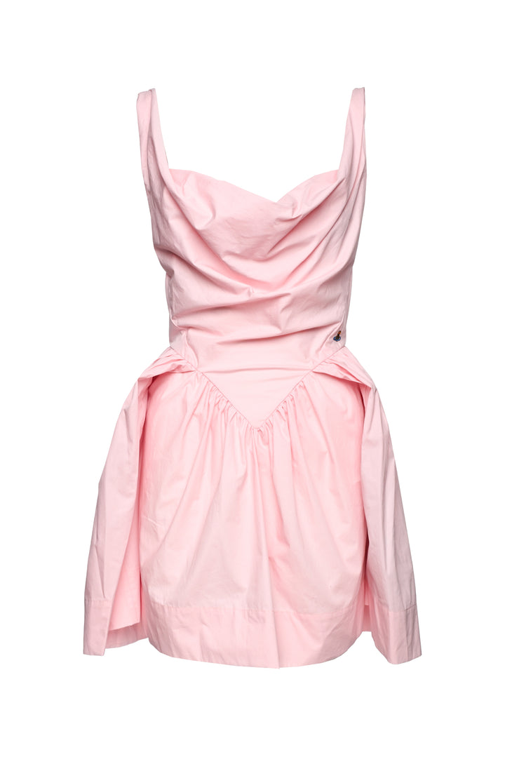 Vivienne Westwood Size 48 Regenerative Cotton Poplin Mini Sunday Dress